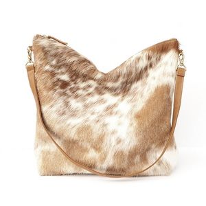 Urban Outfitters - Prime Cut Caramel Speckled Cowhide Hobo